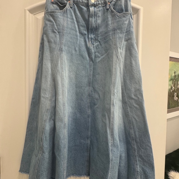 Mother The Full Swing Fray Skirt - Picture 6 of 11